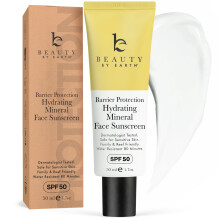 Écran Solaire Minéral pour le Visage SPF 50 - Large Spectre Zinc Oxide, Fabriqué aux USA avec Ingrédients Naturels