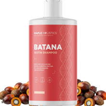 Biotin & Batana Olja Schampo för Tunnande Hår - Volymgivande Schampo med Lök, B-Vitaminer