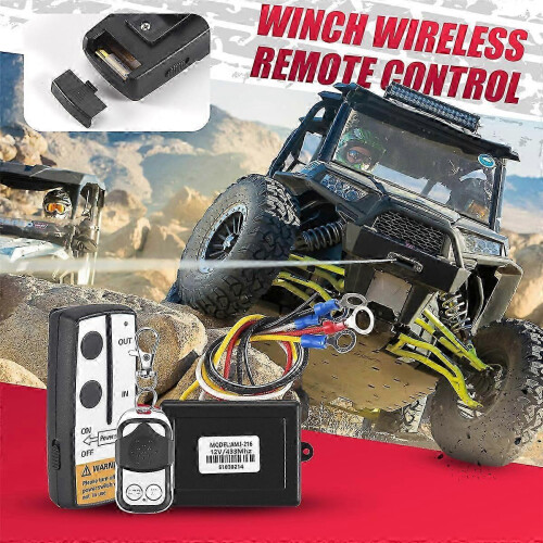 12V winch remote control set for ATV with 50ft range 1