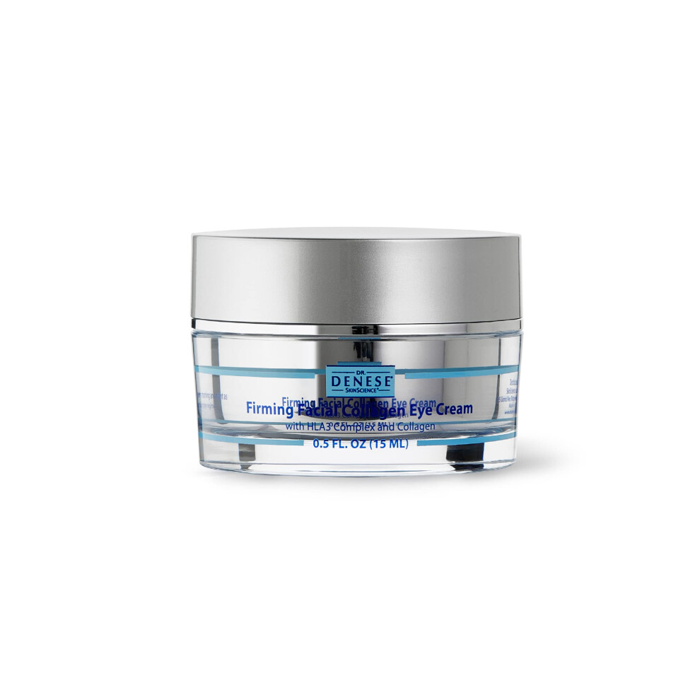 Dr. Denese Cream Skinscience Firming Facial Collagen Eye 0.5Oz - Collagen, Hyaluronic Acid & Peptides For Smoother Under Eye Skin - Reduces Look Of Pu