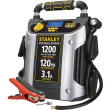1200 Peak Amp Automotive Jump Starter, Portable Power - 2.1A/10W USB Port, 120 PSI Air Compressor