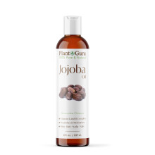 Plant Guru Jojobaolja 8 fl. oz. Kallpressad Ofiltrerad - 100% Ren Naturlig Fuktighetskräm för Hud, Kropp, Ansikte och Hår