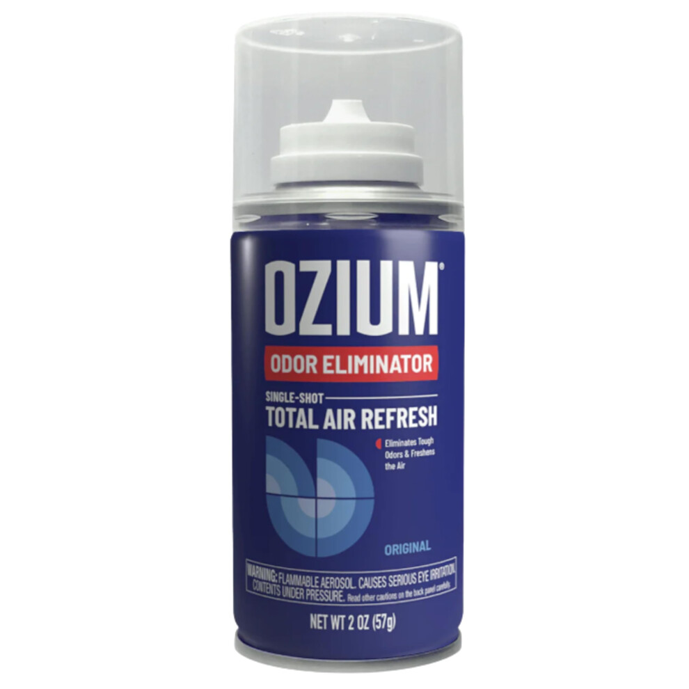 Ozium Air Sanitizer, 2 Oz Car Fogger: Single-Shot Smoke Odor Eliminator & Car Air Freshener (Original) 812421032634