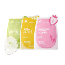 ESW Beauty Mocktail Gesichtsmaske Set - 3er Pack Vegane Masken für hydratisierte, revitalisierte & beruhigte Haut