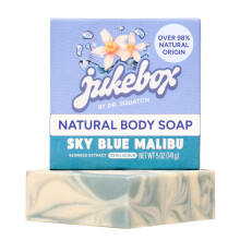 JABÓN JUKEBOX, Azul Cielo Malibu, Jabón Natural para Mujeres, Proceso Frío, Sin Ingredientes Nocivos