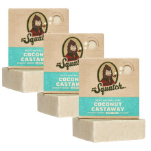 Jabón Natural Dr. Squatch para Hombres - Jabón en Frío sin Químicos Dañinos - Coconut Castaway (5 oz, 3-Pack)