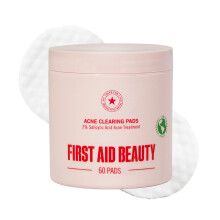 First Aid Beauty Tampons Anti-Acné pour le Visage - Traitement Maximum - 2% Acide Salicylique, (60 pcs)