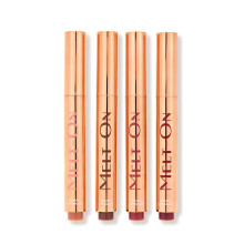 Oz Lab Beauty Melt On Dewy Lip Balm - Hydrating Tinted Lip Moisturizer with Click-Up Design, Cruelty-Free, 4 Shades (Coral, Nude, Rose, Berry) (4PCS,