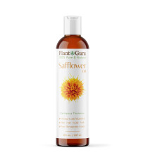 Plant Guru Safflower Oil 8 fl. oz. - Kallpressad, 100% Ren & Naturlig Bärare för Hud, Hår och Matlagning