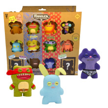 Fuggler Series 2 Collectible Figures 12-Pack Window Box | Mystery Toy Bundle with Rare Chase Figures, Creepy Miniatures, Disturbing Designs, Hidden Su