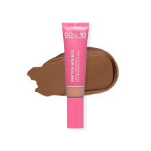 Doll 10 Peptide Bounce Flexibel Foundation m/Marshmallow Extrakt - Fuktgivande Serumkräm för Mogen Hud - Lätt, Naturlig & Ren Makeup