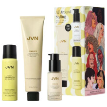 Conjunto de Regalo JVN para Peinar - Crema Secado al Aire, Leche para Blowout & Champú Seco