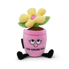 Punchkins You Grow Girl" Maceta de Peluche - Regalo Suave y Divertido para Adolescentes, Mujeres y Adultos