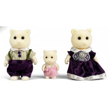 Figuras de Gato Crema OLEOCA - Set de 3 Muñecas Mini Coleccionables con Ropa Desmontable