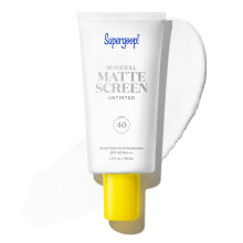 Supergoop! Mineral Mattescreen (SPF 40) - 45 mL - Écran Solaire Minéral, Sans Huile