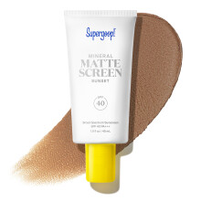 Supergoop! Mineral Mattescreen (SPF 40) - 45 mL - Mineral, Oil-Free Broad Spectrum Sunscreen - Smooths Skins Appearance, Minimizes Pores & Controls Sh