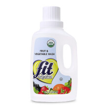 Fit Organic 32 Oz Limpiador de Frutas y Verduras, Eliminador de Pesticidas y Ceras