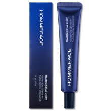 Crème Contour des Yeux HommeFace - Anti-Rides, Technologie Coréenne, Volufiline, Acide Hyaluronique, 1.05 oz