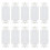 Insert de décoration murale Brush Passthrough avec écrou, Blanc (Pack de 10) 1