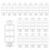 6-Poorten Decorator Insert met Moer, Wandplaat Adapter, Wit (20-Pack) 1