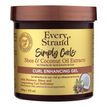 Every Strand Simply Curls Curl Control Gel 15 Oz, Langdurige Definitie en Frizz Controle voor Krullend Haar