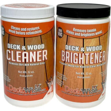 Limpiador y Aclarador de Madera para Eliminar Moho, Manchas y Tanninos, 32 oz. Sistema de 2 Partes