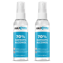 MaxTite 70% Isopropylalcohol - 2,3 fl oz Spray, 2 Pack - Made in de VS