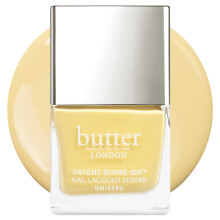 butter LONDON Patent Shine 10X Nail Lacquer Polish, Bit of Sunshine (Pastel Yellow) - Gel-Like Finish & Chip-Resistant Nail Lacquer Protects & Strengt