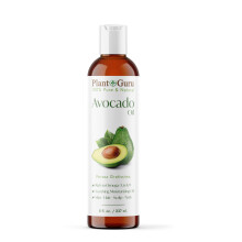Plant Guru Avokadoolja 8 fl. oz. Kallpressad 100% Ren Naturlig Bärande För Hud, Ansikte och Hår