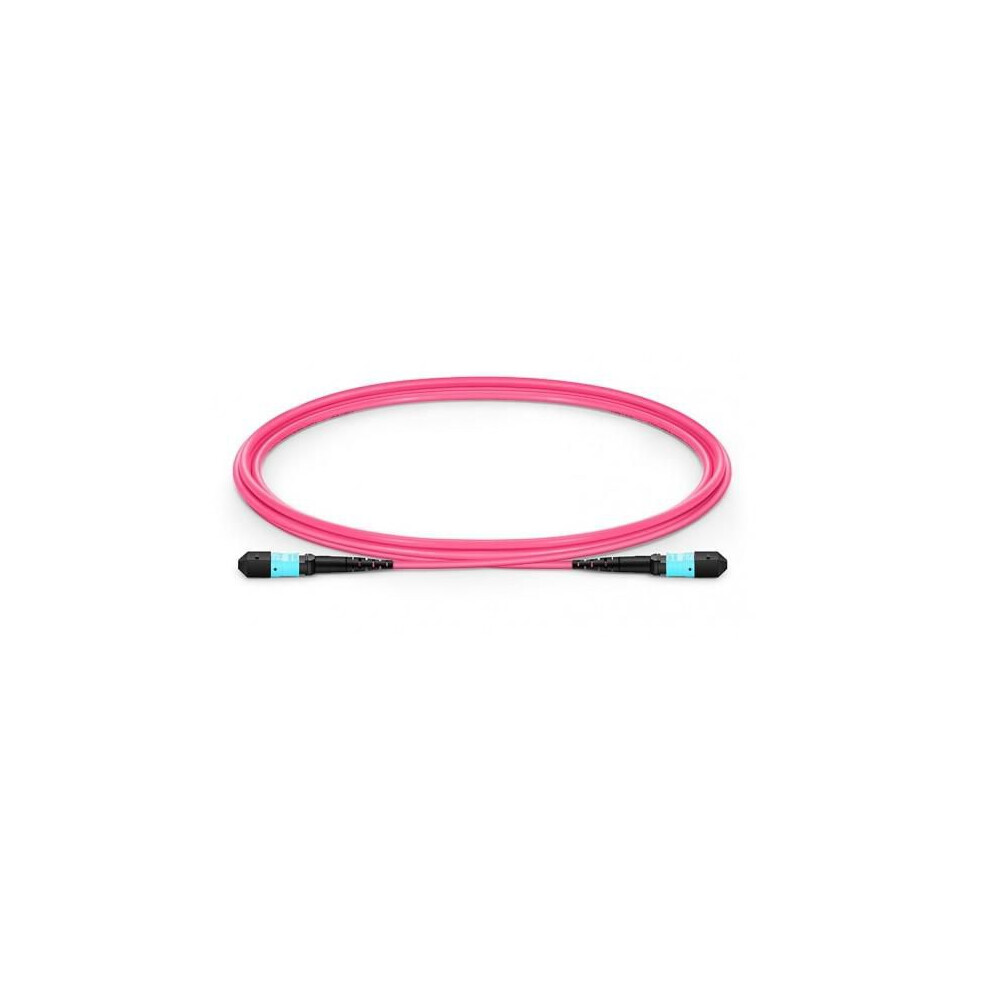 Lanview Optical Fibre Cable Mtp Female - Mtp Female Multimode Polarity B Om4 (Erica Violet) 15 M 5704174871057