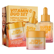 Sunday Essence Vitamin C Serum & Cream Duo Set - Dermatologist Tested, Anti Aging Korean Skin Care - Hydrates, Smooths Fine Lines, Supports Collagen P