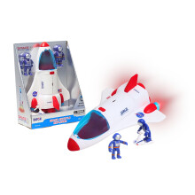 Raumfahrt Abenteuer Space Shuttle Spielset mit Licht & Sound, Hover Scooter & 2 Astronautenfiguren