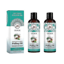 2pcs Whitening Pulling Oil, Freshen Breath Tartar Removal Oral Health Teeth Cleaning Fluid