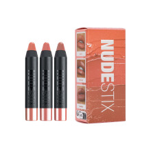 Nudestix Kit de Labios Naturales Nude - Mini Gel Color Labial + Bálsamo para Mejillas en Tonos Nude Hidratantes