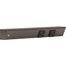 Toma de corriente APT Angled 12 pulgadas Izquierda, 2 Enchufes, Bronce