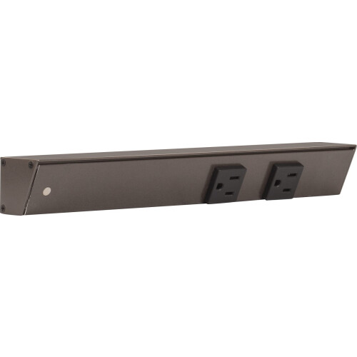 Toma de corriente APT Angled 12 pulgadas Izquierda, 2 Enchufes, Bronce