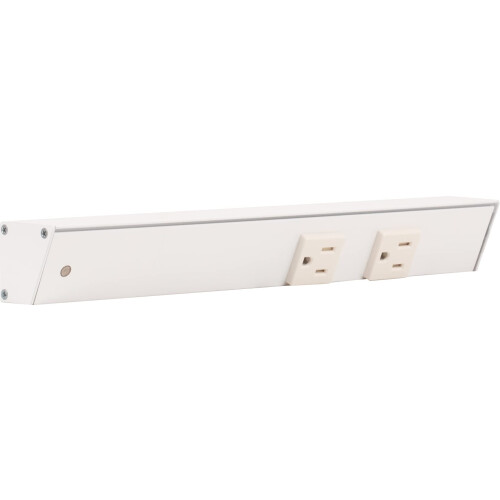 Task Lighting APT Winkeleinspeisung 30 cm Links, 2 Steckdosen, Weiß