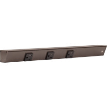Toma de corriente Angulada APT de 18 pulgadas, 3 salidas, Bronce