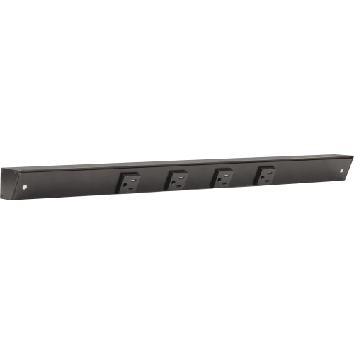 Task Lighting APT Neiged Steckdosenleiste 60 cm, 4 Anschlüsse, Schwarz
