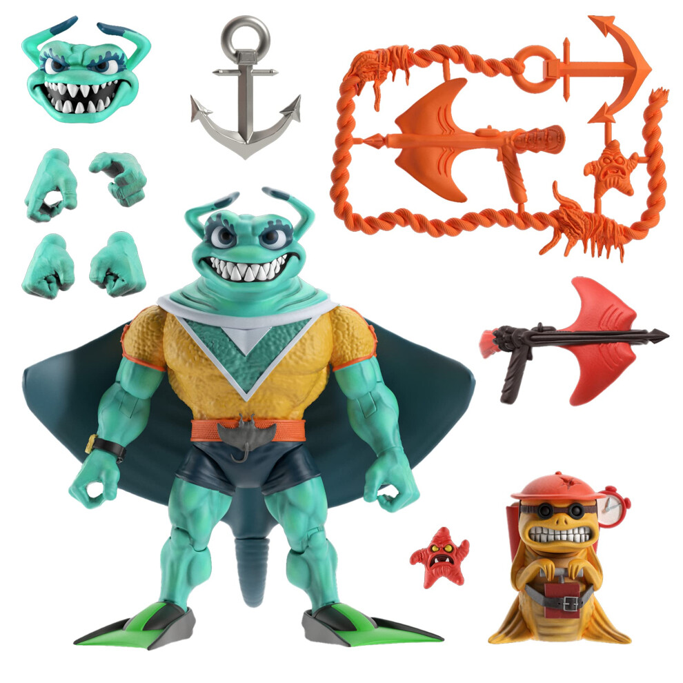 Photos - Action Figures / Transformers Mutant Super7 ULTIMATES! Teenage Ninja Turtles Ray Fillet - 7" TMNT Action Figure with Accessories Classic Cartoon Collectib
