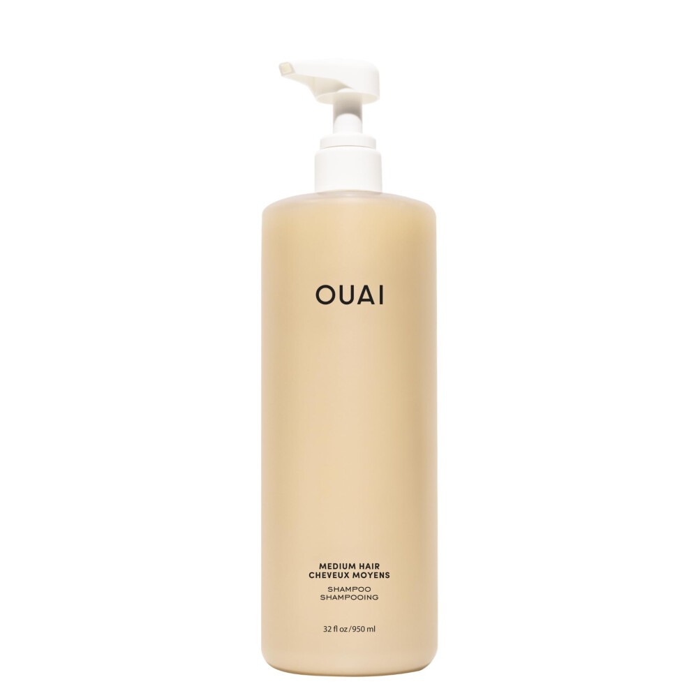 Ouai Medium Hair Shampoo - Salon Size Hydrating Shampoo For Medium Hair - Nourishes, Strengthens, Reduces Breakage And Adds Shine - Coconut Oil, Babas