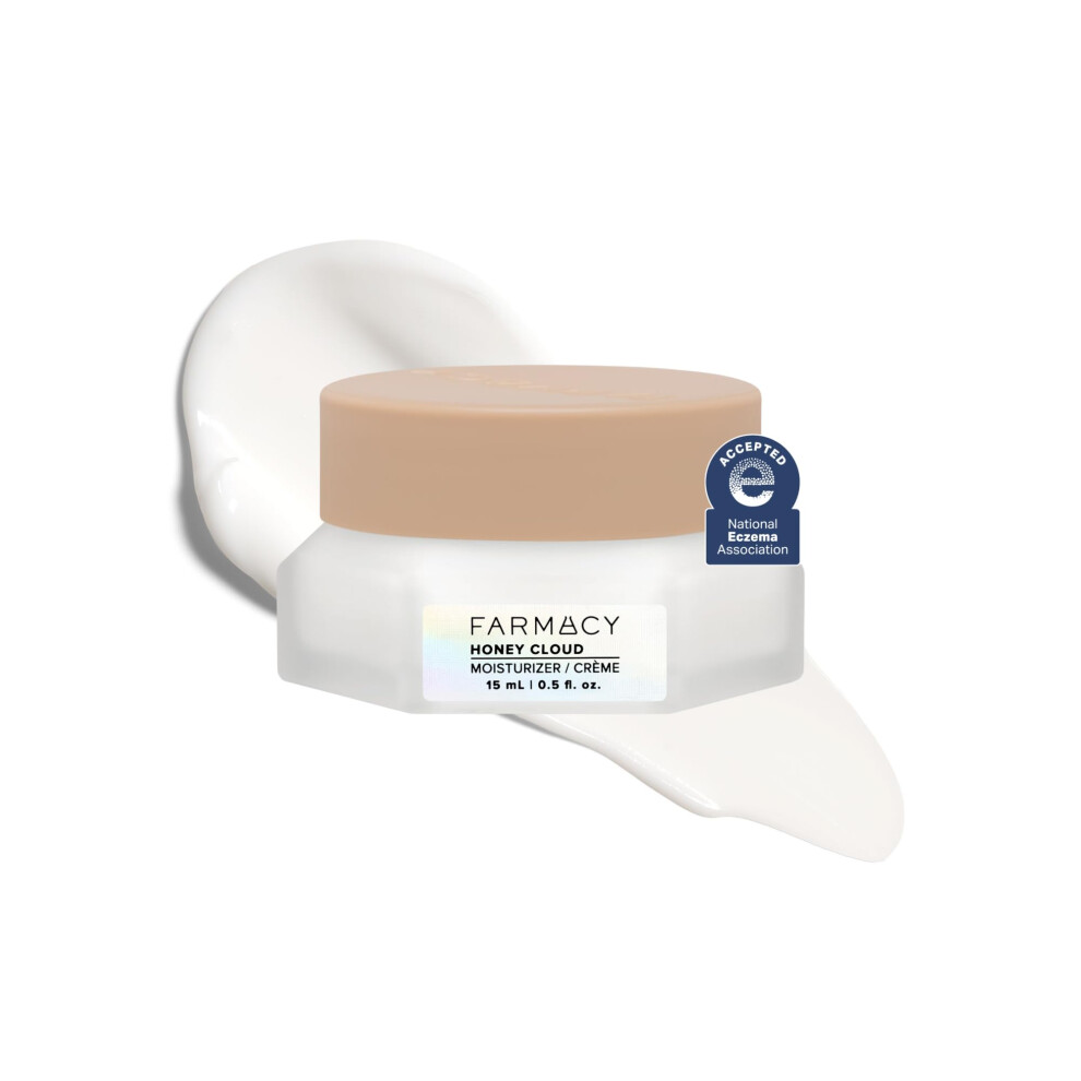 Farmacy Cream Honey Cloud Face Moisturizer - Lightweight Face Lotion With Hyaluronic Acid + Peptides - Breathable Moisture + Barrier Repair - Facial M