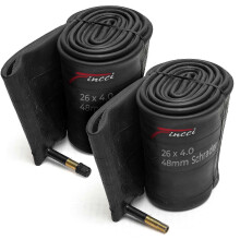 26 x 4.0 Fat Bike Inner Tubes with 48mm Schrader Valve for Electric Fat Bike Pack of 2 Heavy-Duty Tire Tubes