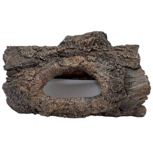 Aquarium Decoration Cave, Resin - Hollow Tree Trunk Log Aquarium Ornament Fish Tank Wood Hideout for Betta