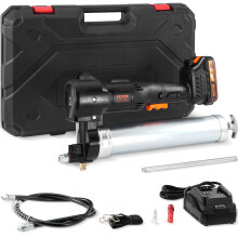 VEVOR Sladdlös Smörjpress, 20-Volt, 10,000 PSI, 39" Lång Slang, Elektrisk Smörjpress Kit