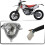 Motorcycle headlight for Beta RR with halogen and wick light 2