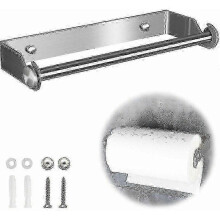 Stainless Steel Kitchen Paper Towel Holder Roll Paper Towel Dispenser Paper Towel Holder Wall Mounte