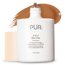 PR MINERALS Tinted Sunscreen for Face, 4-in-1 Skin Tint - Broad Spectrum Mineral Sunscreen, SPF 50 - Tinted Facial Moisturizer, Primer, Foundation for