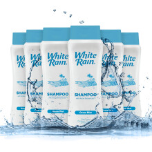 White Rain Fuktgivande Schampo - Ocean Mist Doft, 6-pack (15 fl oz Varje), Hydrerande Schampo för Alla