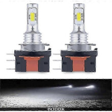 (H15, 8000K) suitable for 2Pcs H15 H4 H7 LED No Error CSP-3570 Chip Headlight 80W 20000Lm DRLs Car Bulbs 6500K White Yellow Blue Head Auto Lamp Kit